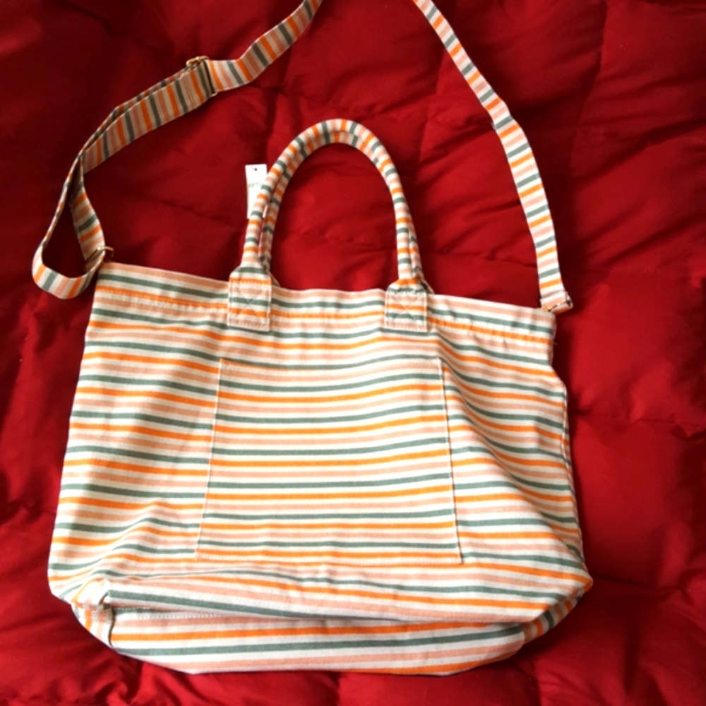 Aerie striped tote bag